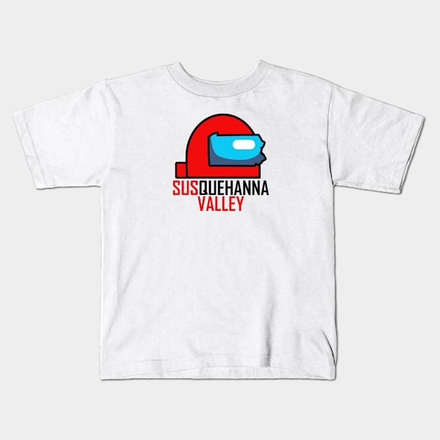 SUSquehanna Valley Kids T-Shirt by VOLPEdesign